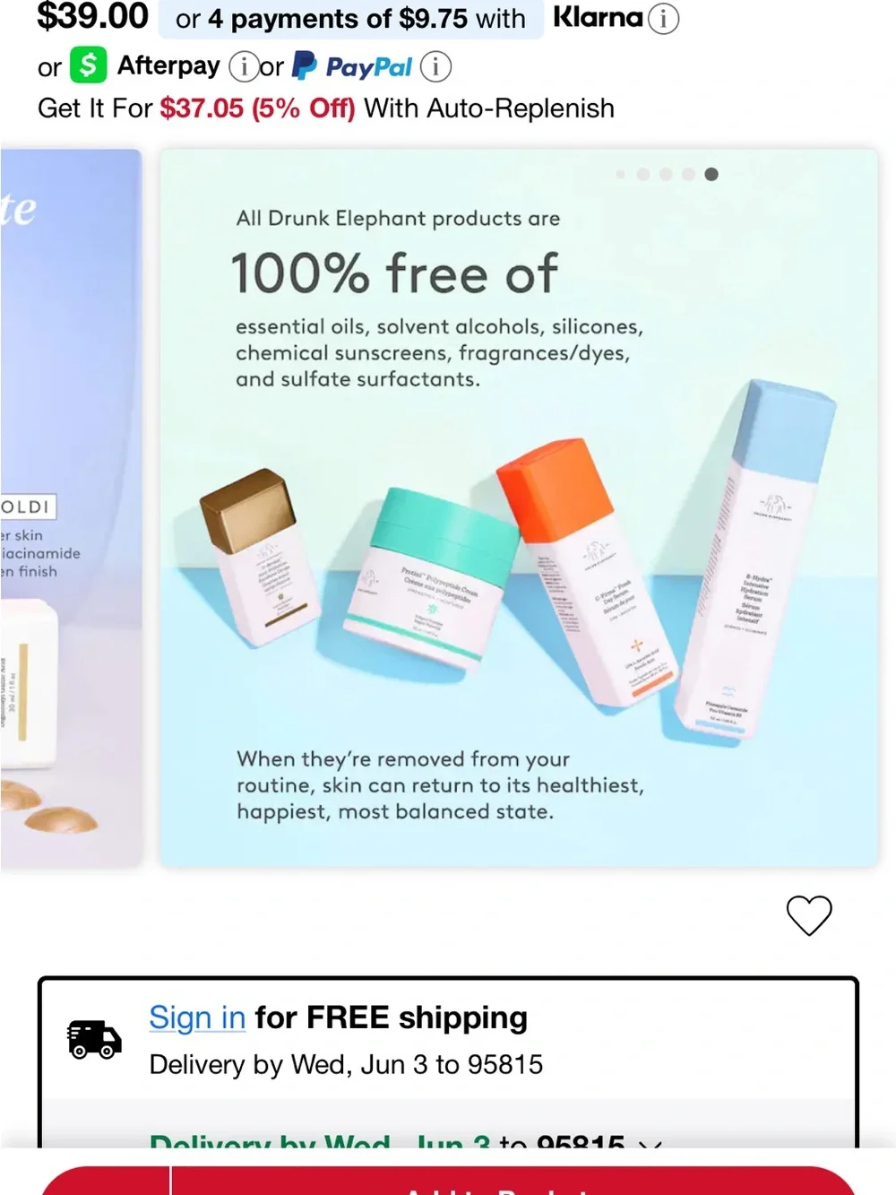 Drunk Elephant O-Bloos Rosi Drops Box skincare as makeup